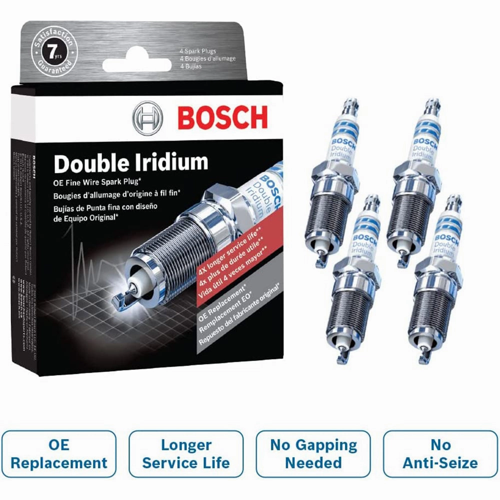 Bosch 9607 OE Fine Wire Double Iridium Spark Plug - Pack of 4