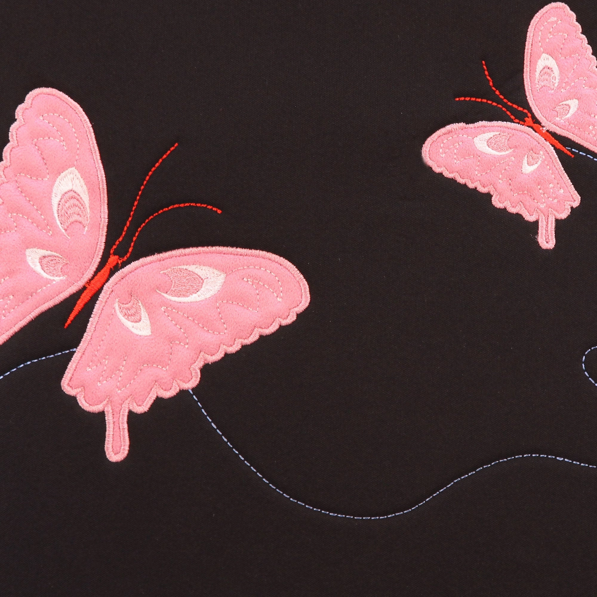 Butterfly Seat Covers - Rear Set Black