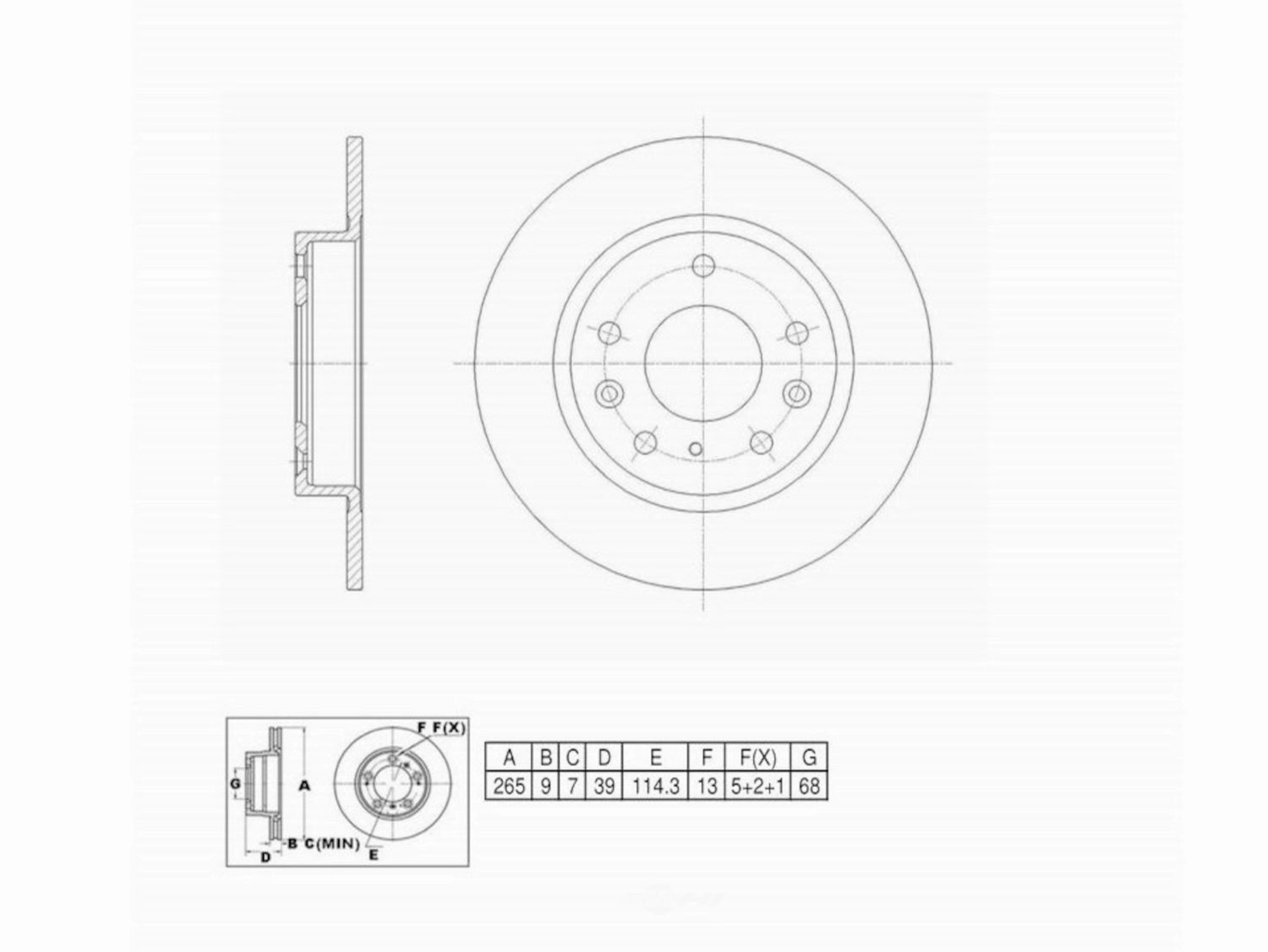 C11388 ProSeries OE  Brake Rotor