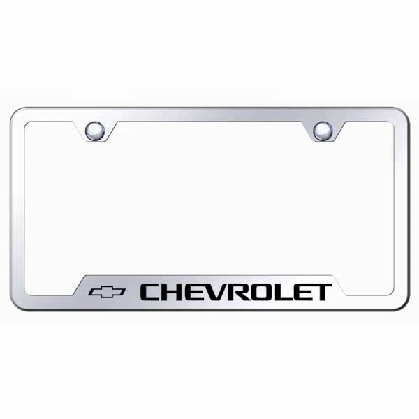 Chevrolet Cut-Out Frame - Laser Etched Mirrored