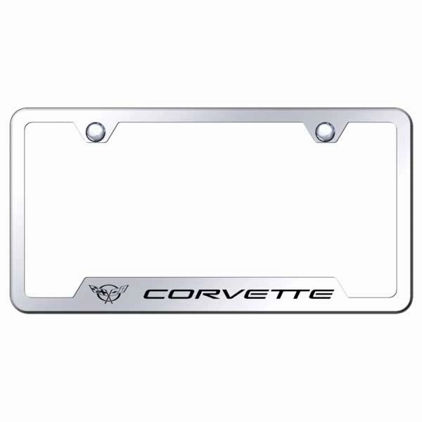 Corvette C5 Cut-Out Frame - Laser Etched Mirrored