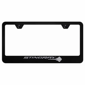 Corvette C7 Stingray Stainless Steel Frame - Etched Black