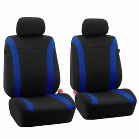 Cosmopolitan Flat Cloth Seat Covers - Front Set Blue