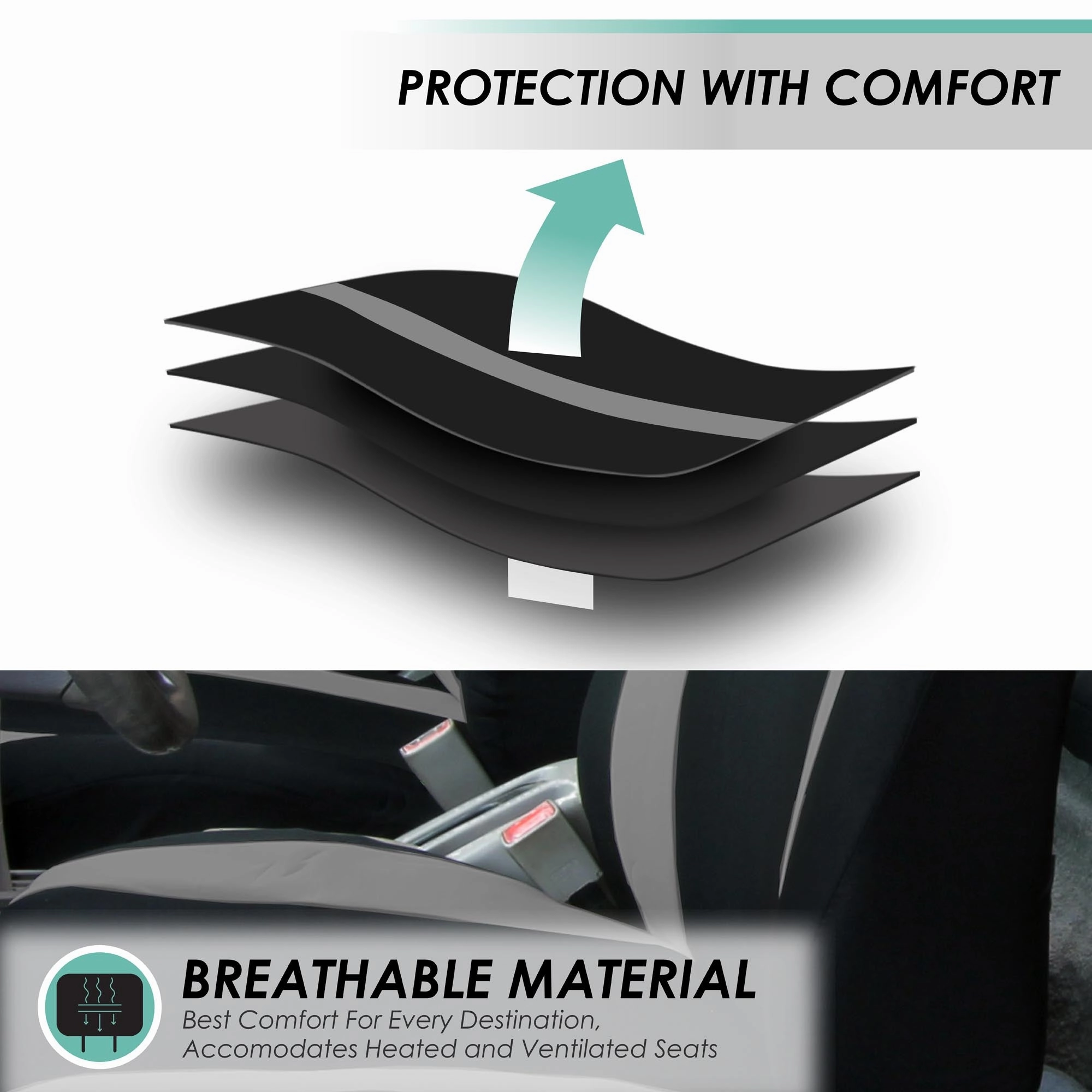 Cosmopolitan Seat Covers - Rear Gray