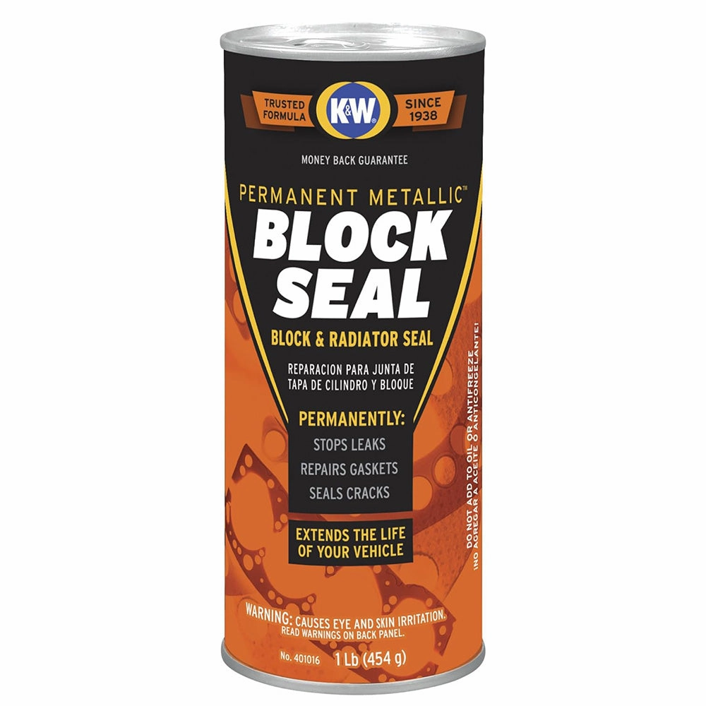 CRC K&W 401016 Block Seal Permanent Metallic Block & Radiator Seal, 16 Oz