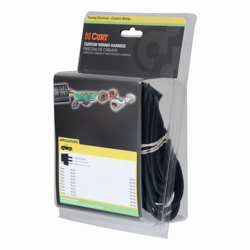 Custom Wiring Harness, 4-Way Flat Output Dodge Durango