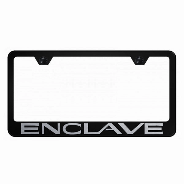 Enclave Stainless Steel Frame - Laser Etched Black