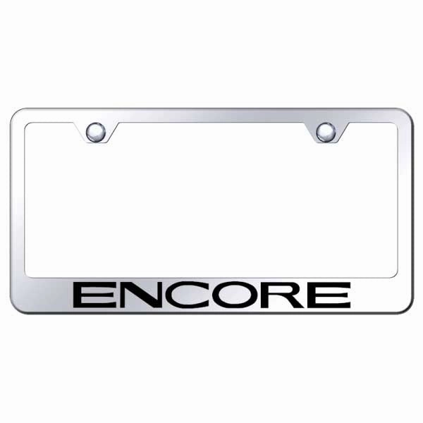 Encore Stainless Steel Frame - Laser Etched Mirrored