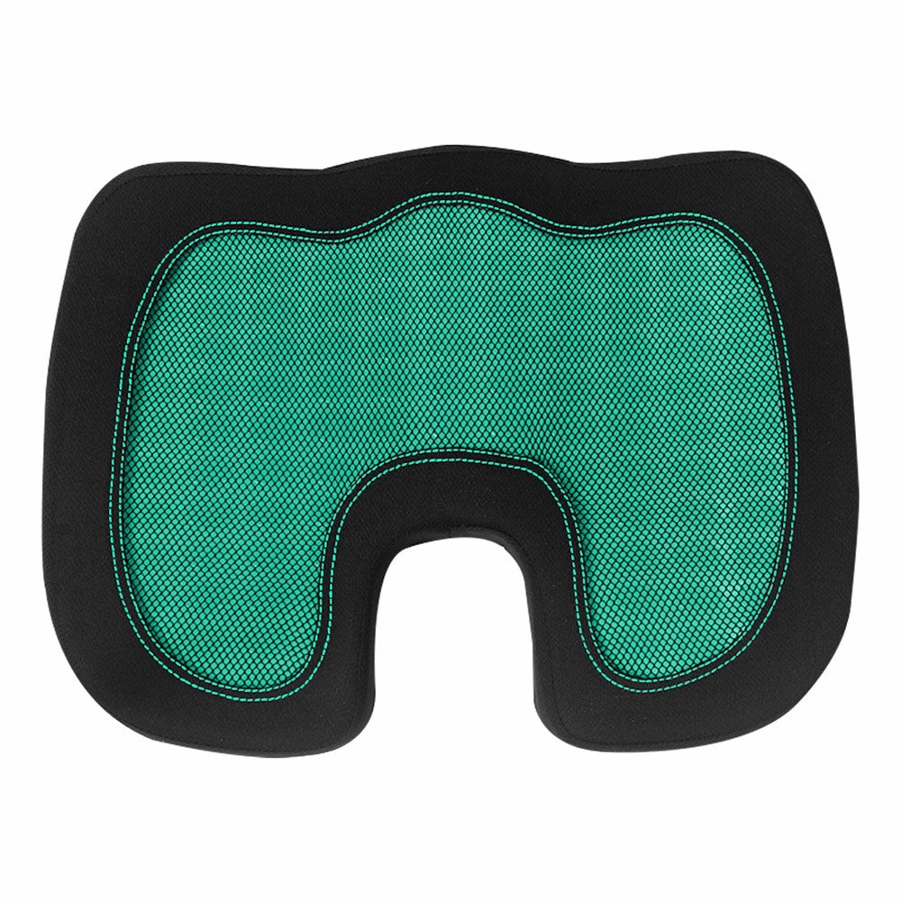 Ergonomic Cooling Gel Car Seat Cushion Green