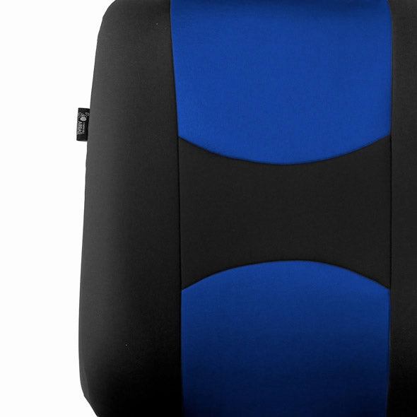 Flat Cloth Seat Covers - Front Set Blue