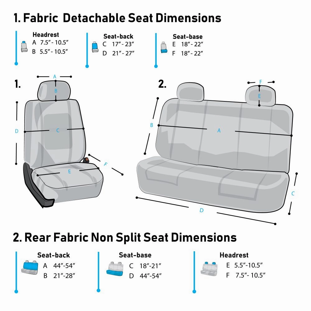 Flat Cloth Seat Covers - Full Set Purple