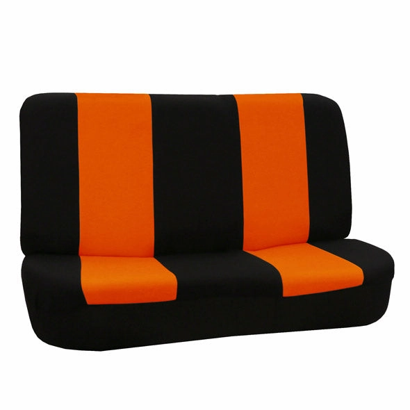Flat Cloth Seat Covers - Rear Orange