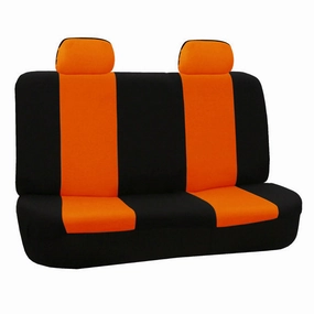 Flat Cloth Seat Covers - Rear Orange