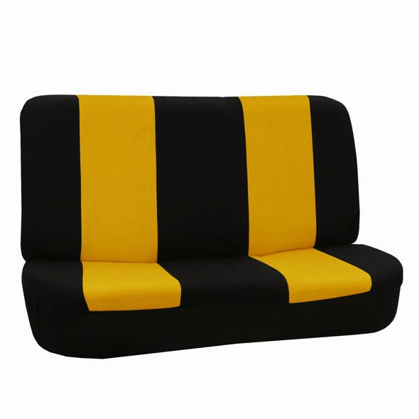 Flat Cloth Seat Covers - Rear Yellow