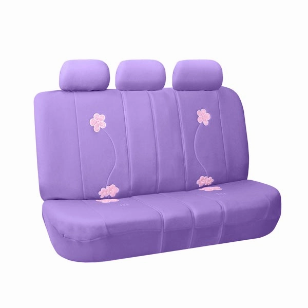 Floral Seat Covers - Full Set Purple