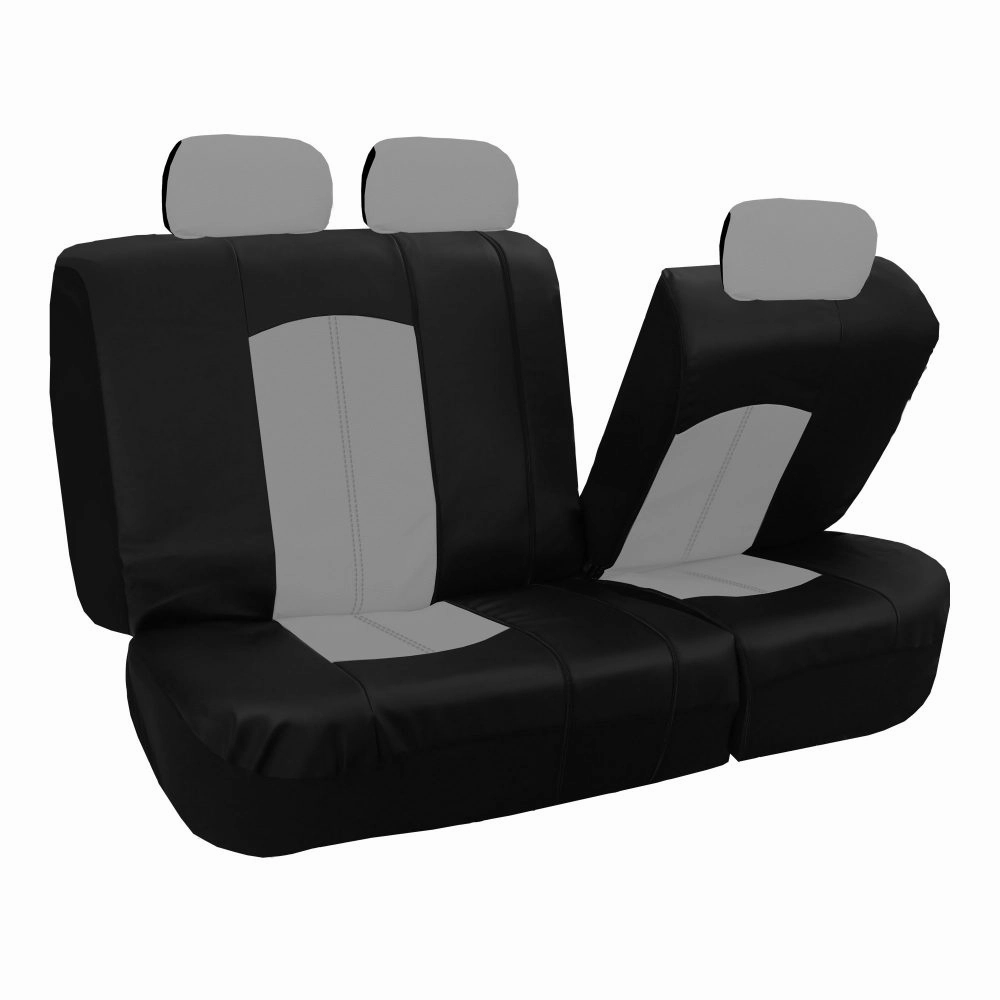 Highest Grade Faux Leather Seat Covers - Rear Gray