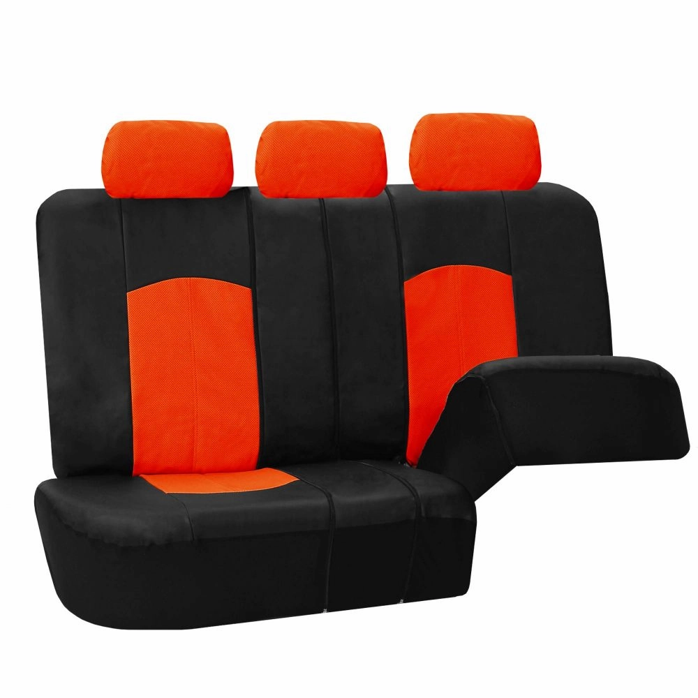 Highest Grade Faux Leather Seat Covers - Rear Orange