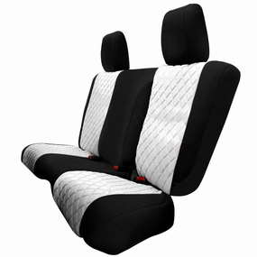 Jeep Wrangler JK 2 Door 2007-2017 -  Rear Set Seat Covers - White Ultraflex Neoprene