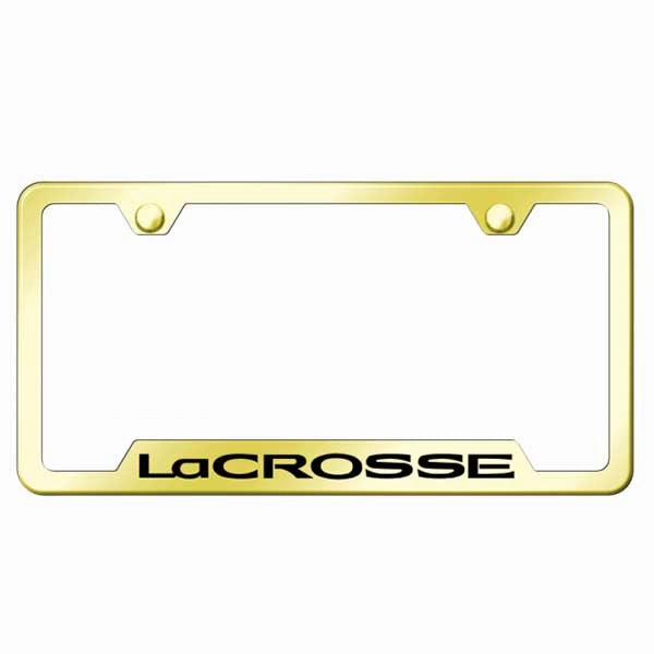LaCrosse Cut-Out Frame - Laser Etched Gold