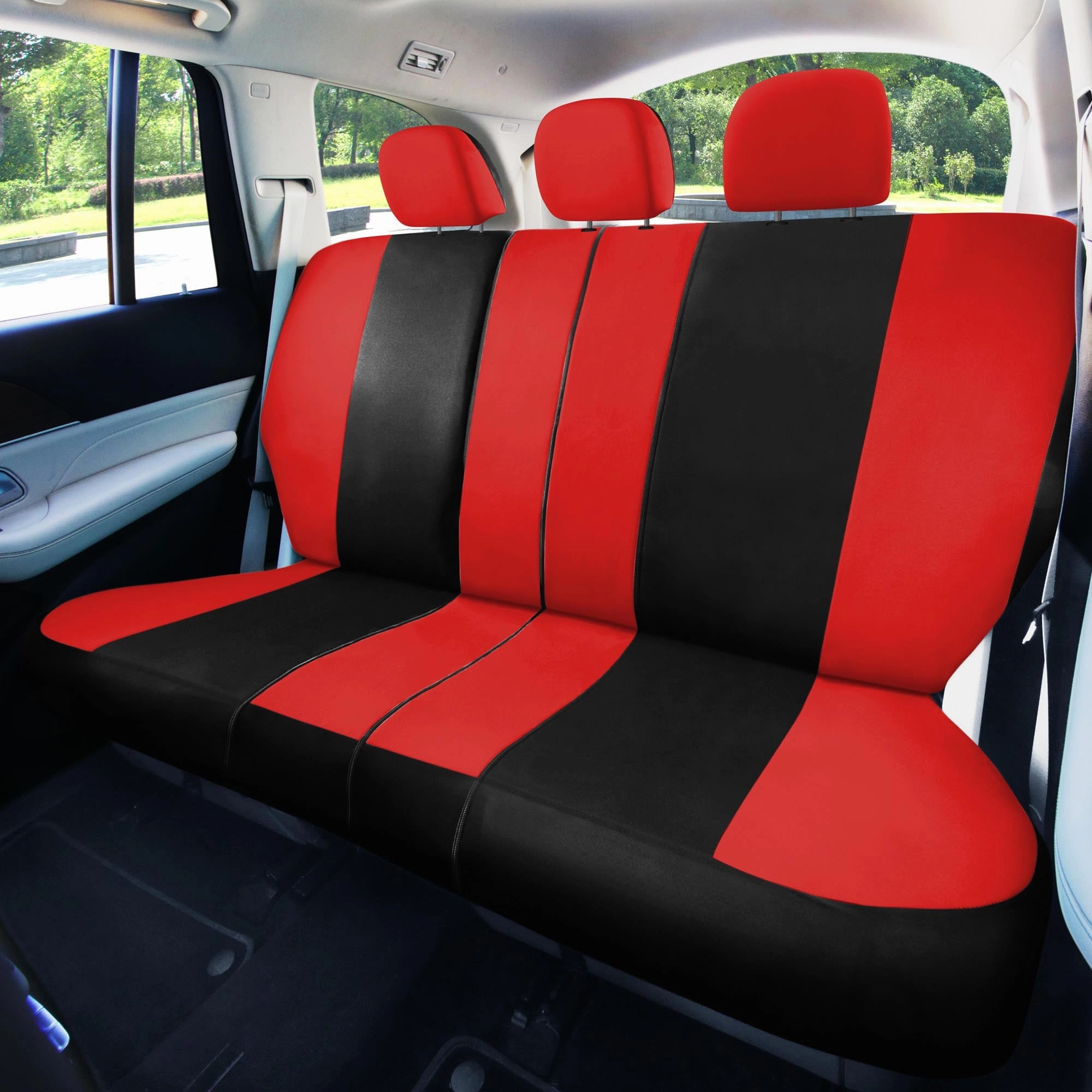 Light & Breezy Flat Cloth Seat Covers - Full Set Red