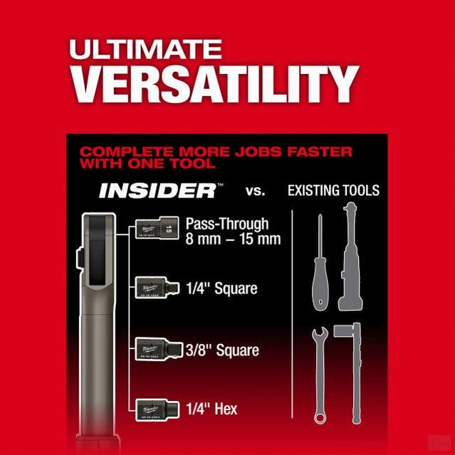 Milwaukee M12 FUEL INSIDER Extended Reach Box Ratchet 3050-20