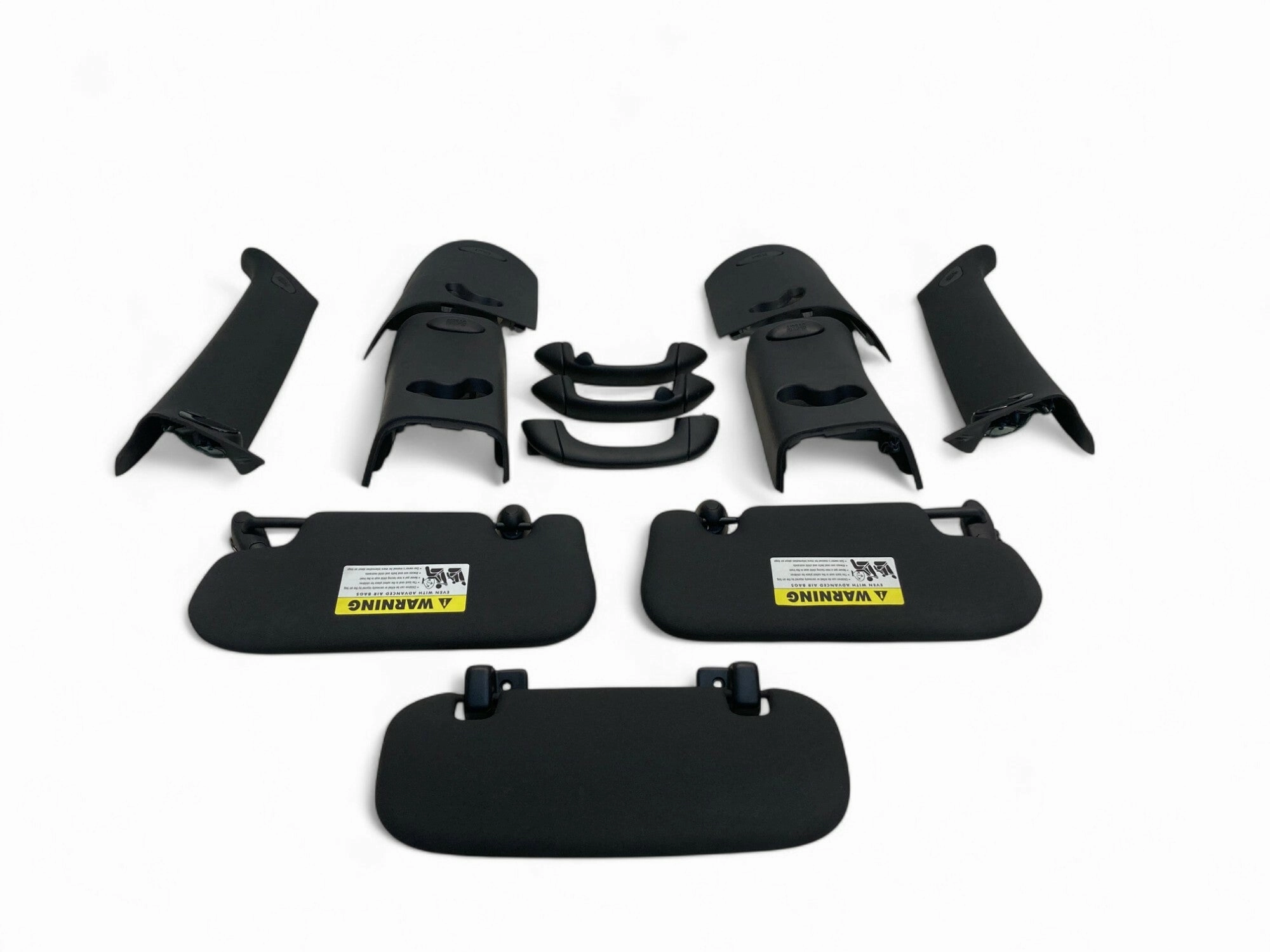 Mini Cooper Hatchback Black Headliner Pillar Trim Set with HK 2007-2013 R56 486