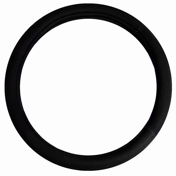 Modernistic Steering Wheel Cover and Seat Belt Pads Black