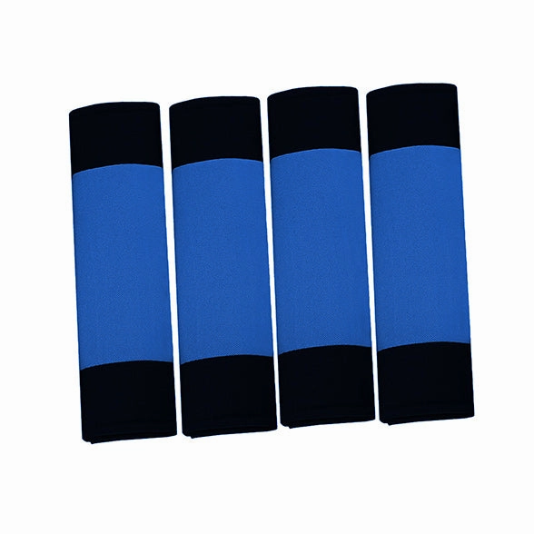 Modernistic Steering Wheel Cover and Seat Belt Pads Blue