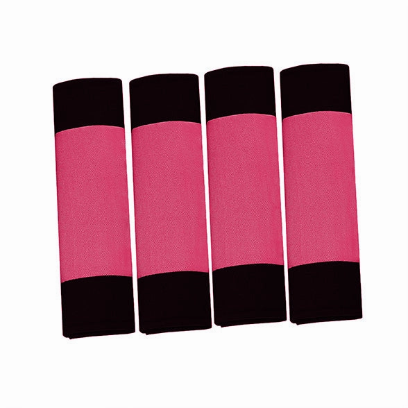Modernistic Steering Wheel Cover and Seat Belt Pads Pink