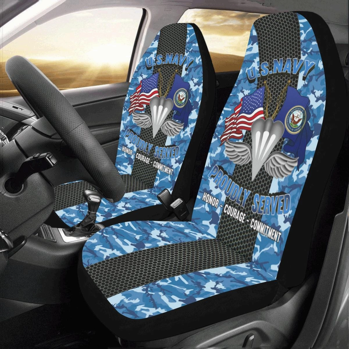 Navy Aircrew Survival Equipmentman Navy PR Car Seat Covers (Set of 2)
