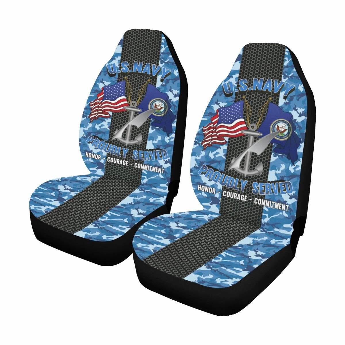 Navy Counselor Navy NC Car Seat Covers (Set of 2)