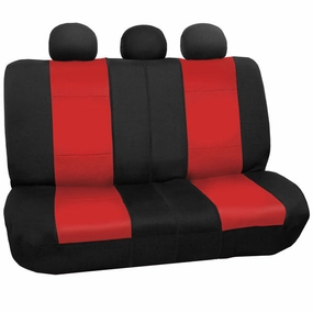 Neoprene Seat Covers - Rear Red