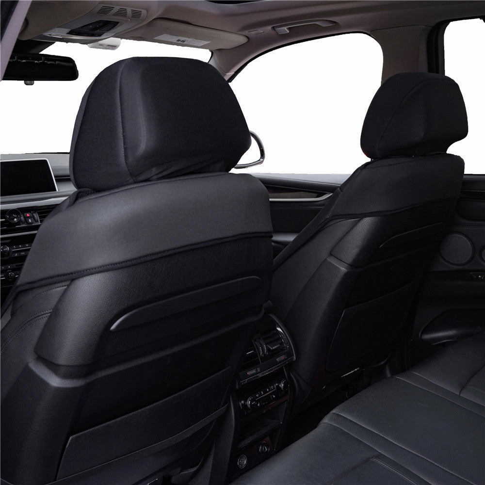 Neosupreme Deluxe Quality Car Seat Cushions - Front Set Black