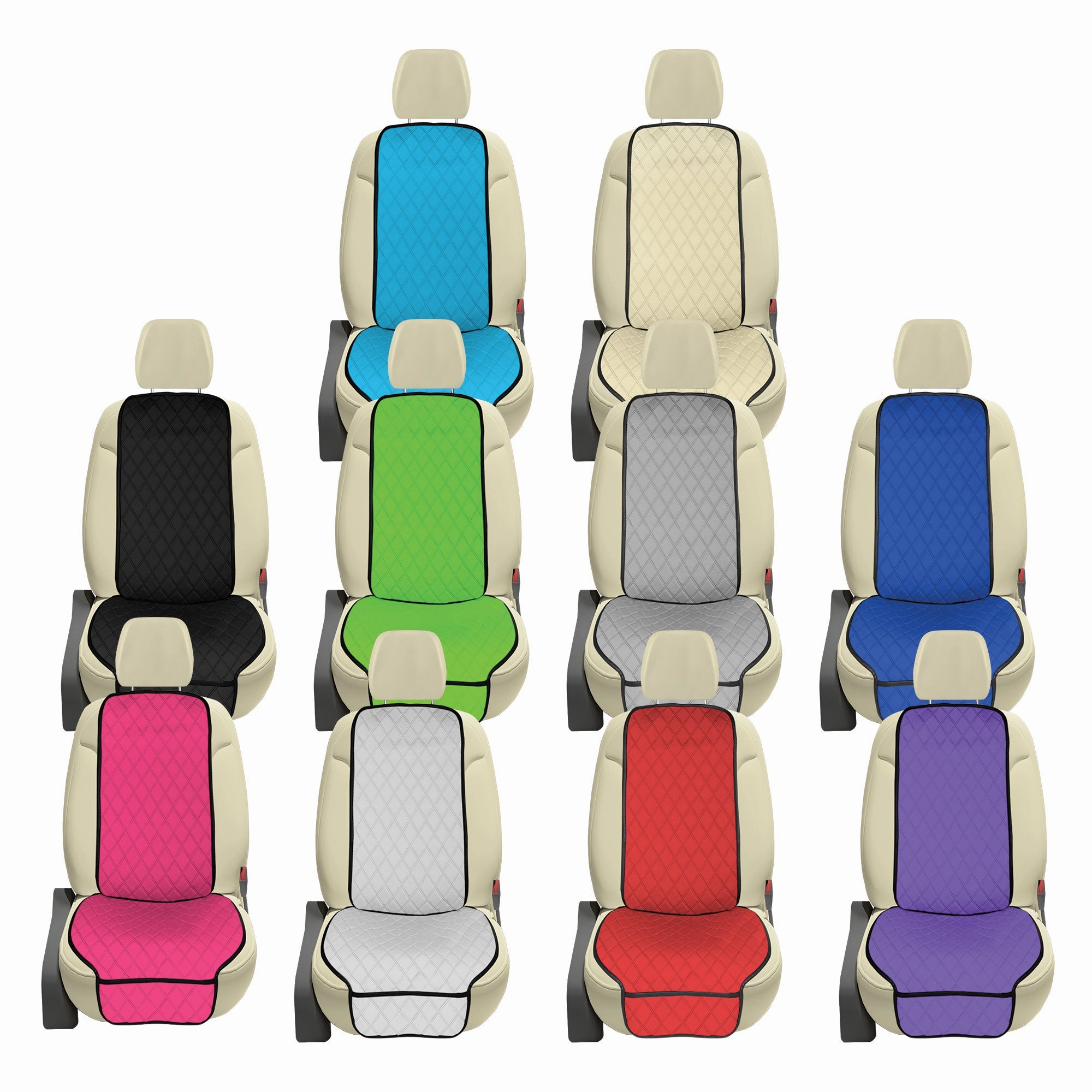 NeoSupreme Seat Protectors - Front Set - 2pc Solid Aqua