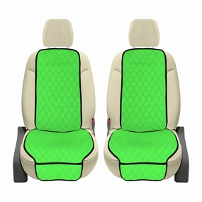 NeoSupreme Seat Protectors - Front Set - 2pc Solid Green