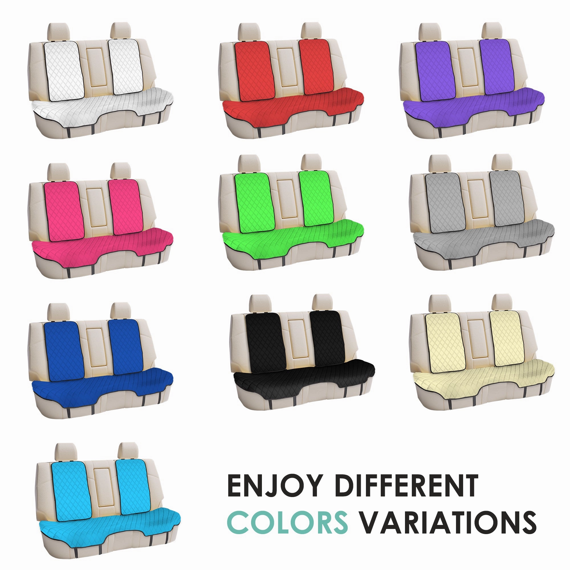Neosupreme Seat Protectors - Rear Set Aqua