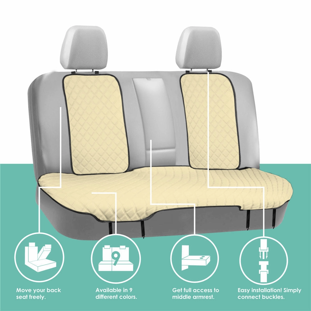 Neosupreme Seat Protectors - Rear Set Beige