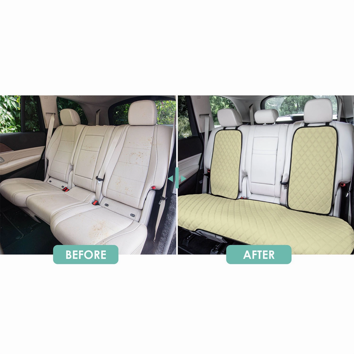 Neosupreme Seat Protectors - Rear Set Beige