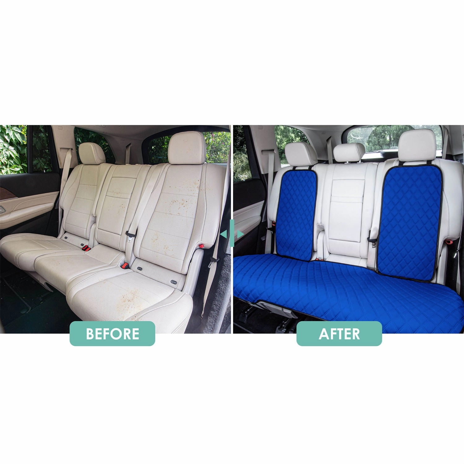 Neosupreme Seat Protectors - Rear Set Blue