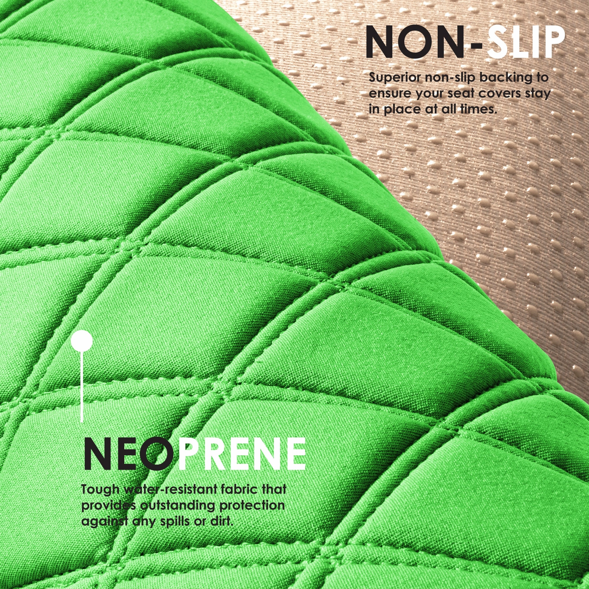 Neosupreme Seat Protectors - Rear Set Green