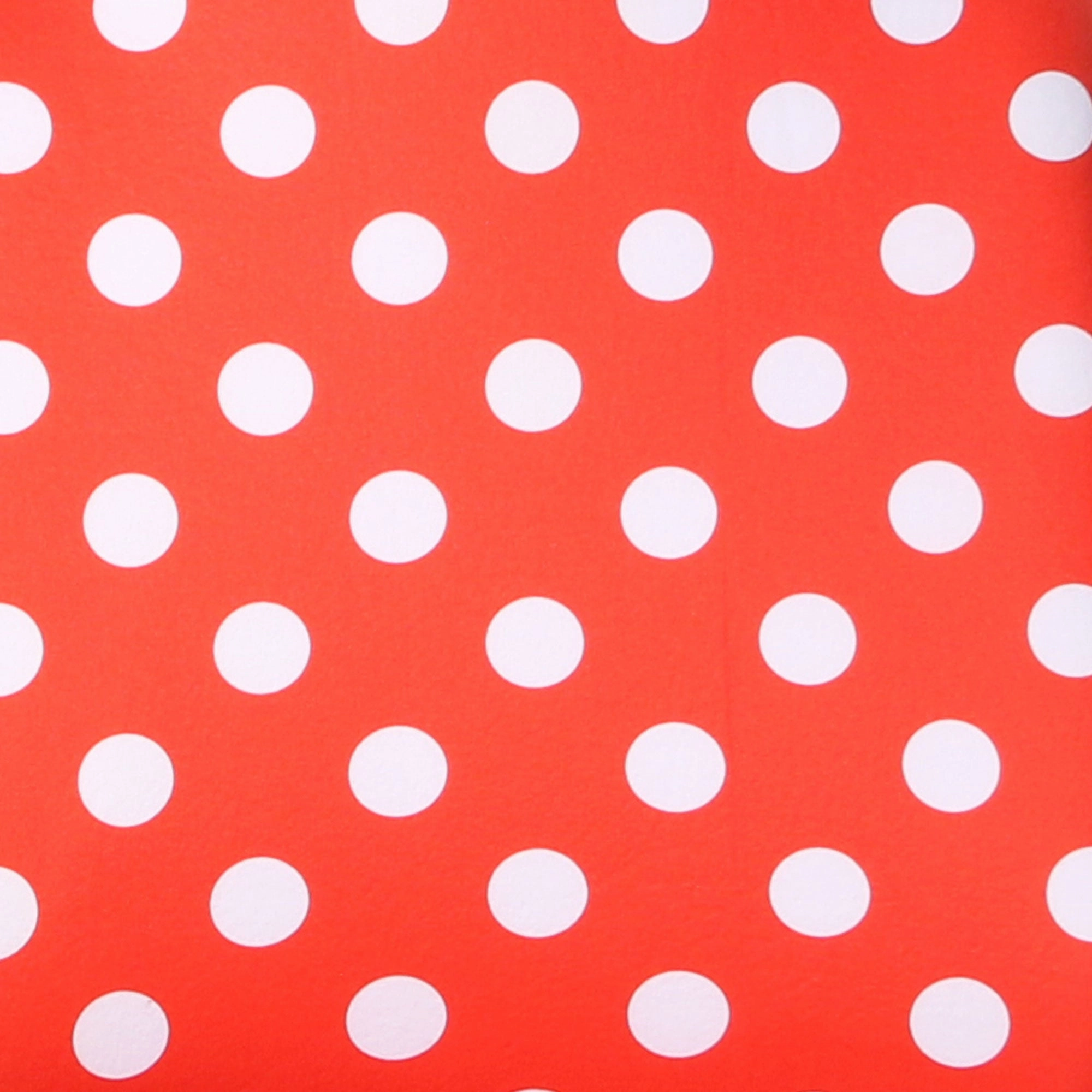 Polka Dot Flat Cloth Seat Covers - Front Set 2 Tone Polka Dots Solid Red