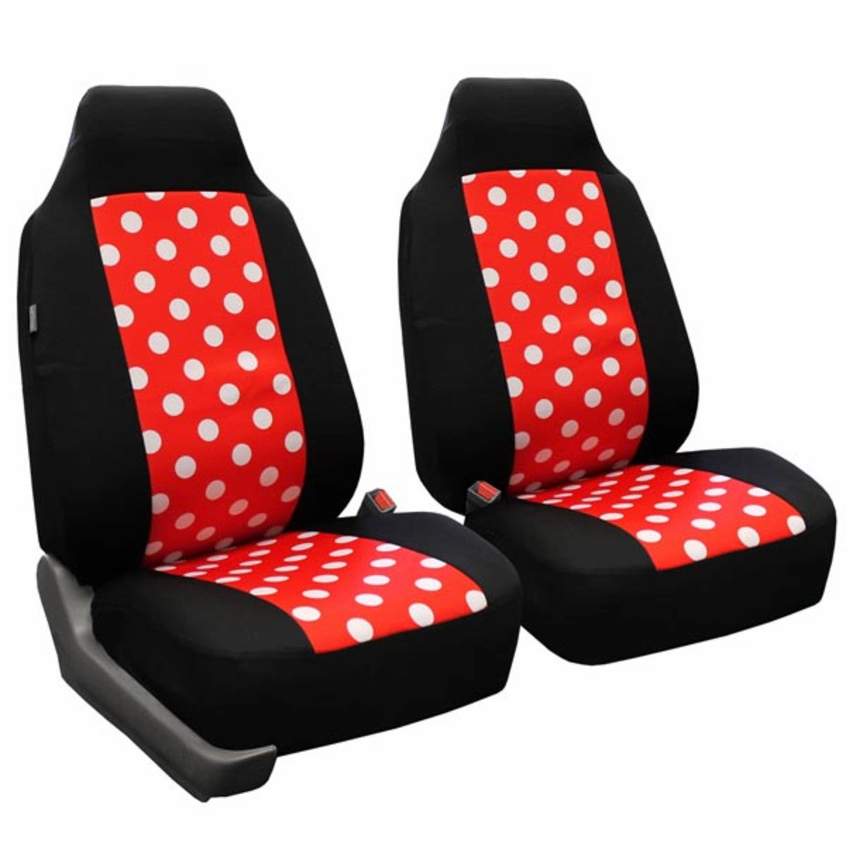 Polka Dot Seat Covers - Full Set 2 Tone Polka Dots