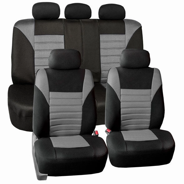 Premium 3D Air Mesh Seat Covers - Full Set Gray