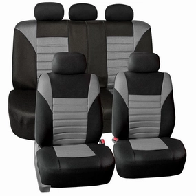 Premium 3D Air Mesh Seat Covers - Full Set Gray