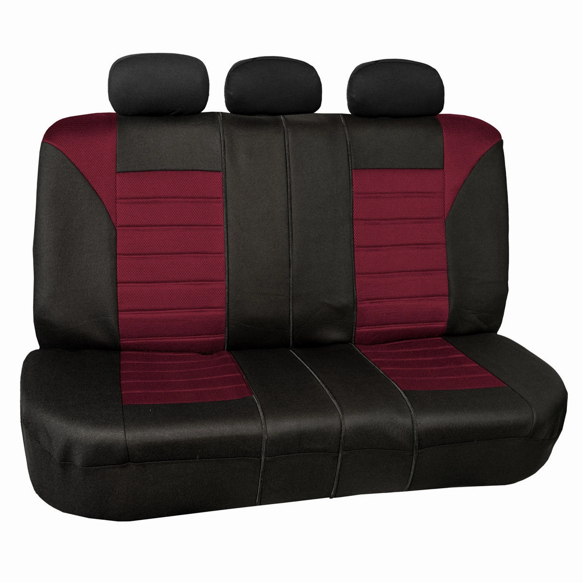 Premium 3D Air Mesh Seat Covers - Rear Burgundy