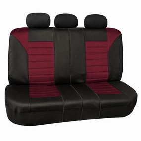 Premium 3D Air Mesh Seat Covers - Rear Burgundy