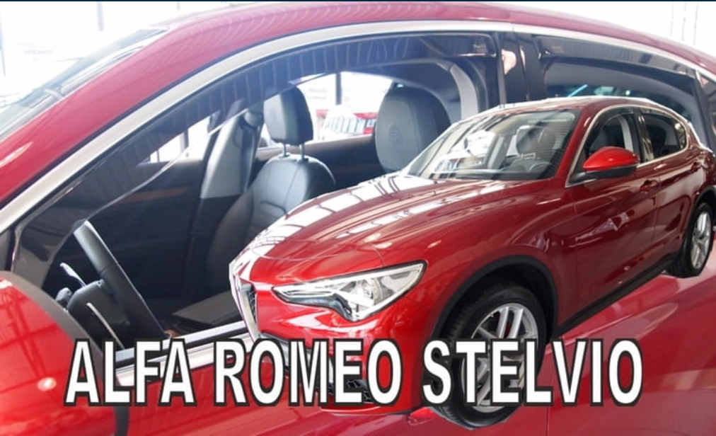 Slim-line Weather Shields - Alfa Romeo Stelvio 5 Door 17 
