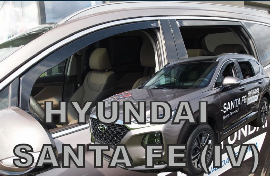 Slim-line Weather Shields - Hyundai Santa Fe MK4 5 Door 18 
