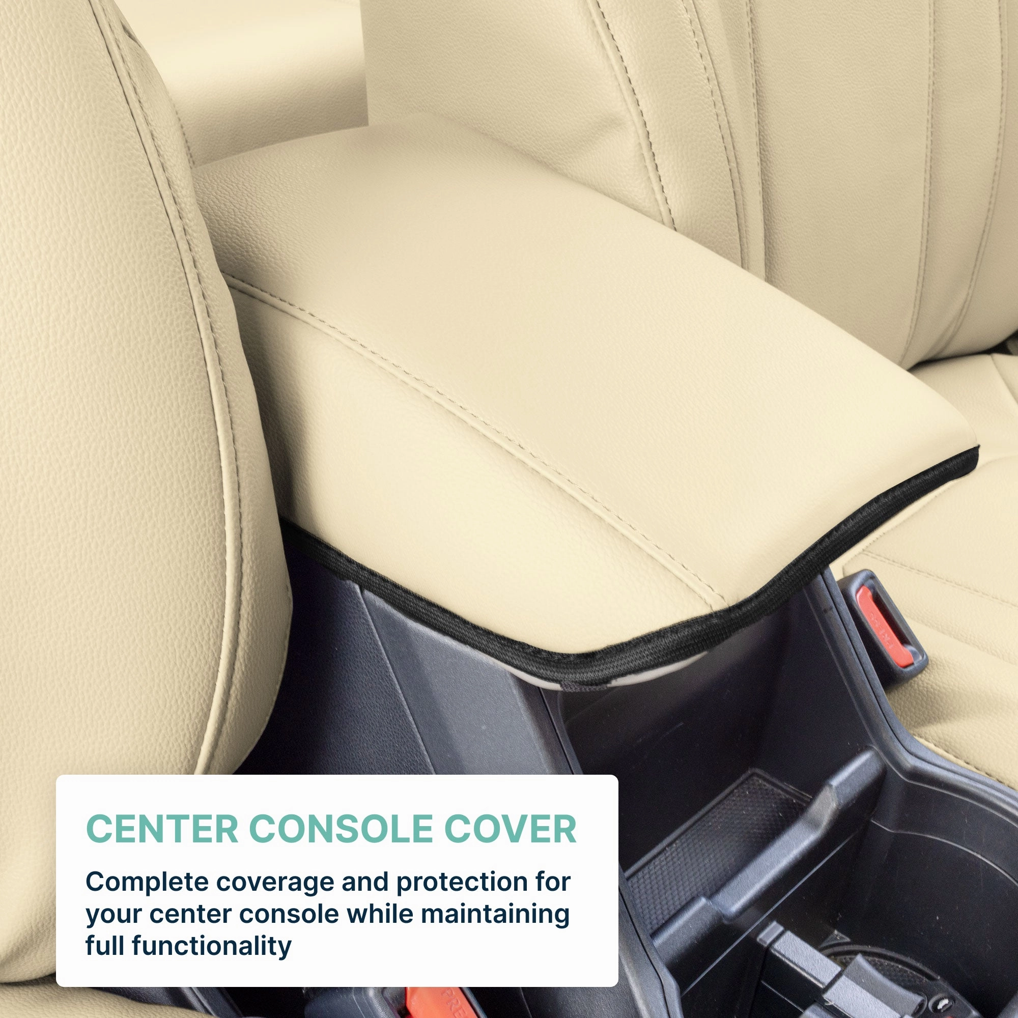 Subaru Forester 2019-2024 - Front Set Seat Covers - Beige Faux Leather