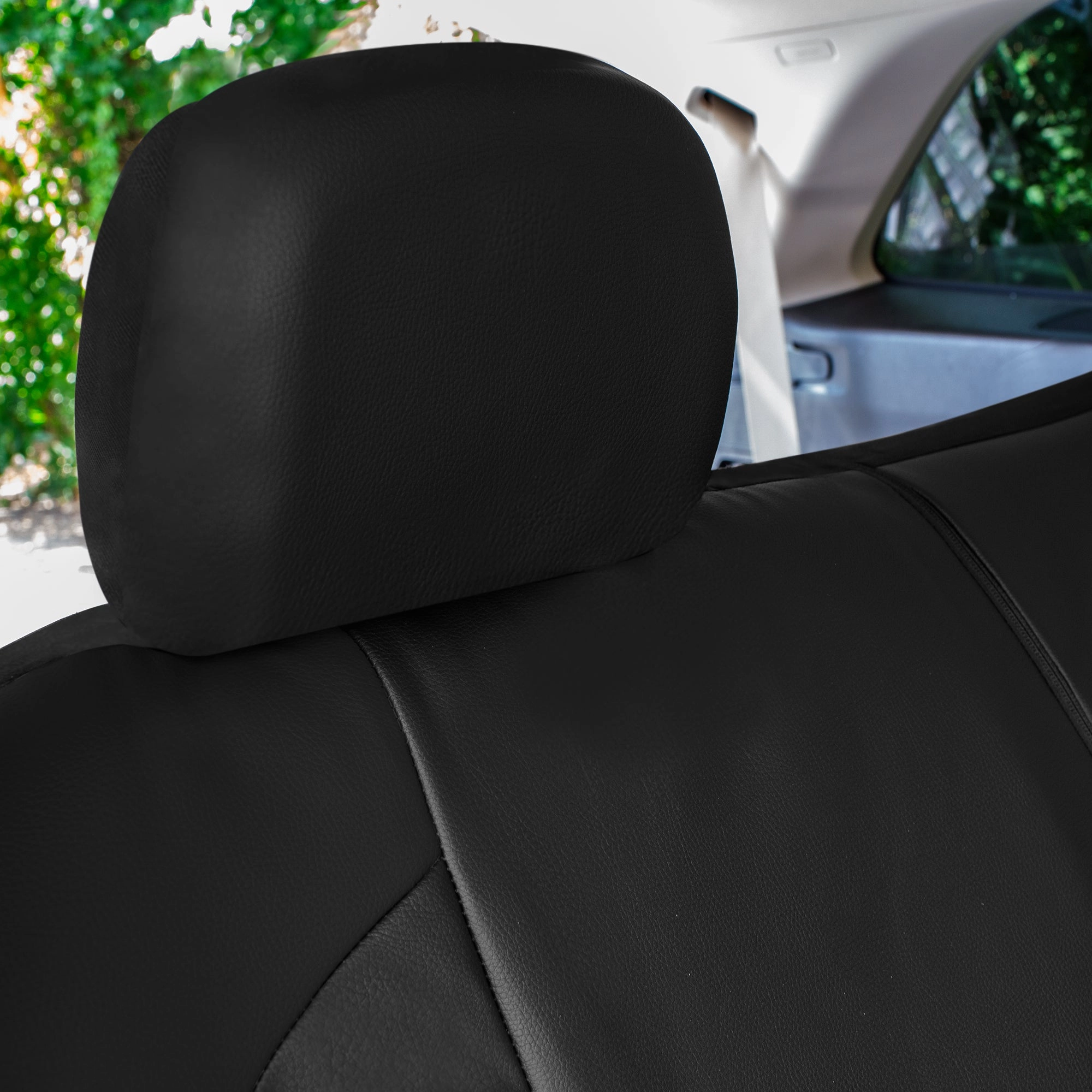TLH Universal Fit Car Seat Cover - Full Set of Automotive Seat Covers Black